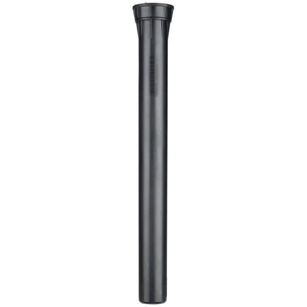 Korpus zraszacza statycznego Hunter PRO-Spray PROS-12 o wynurzeniu 30 cm, długi czarny korpus na białym tle