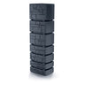 Zbiornik na deszczówkę Prosperplast Tower Stone 350 l, antracytowy, widok z przodu
