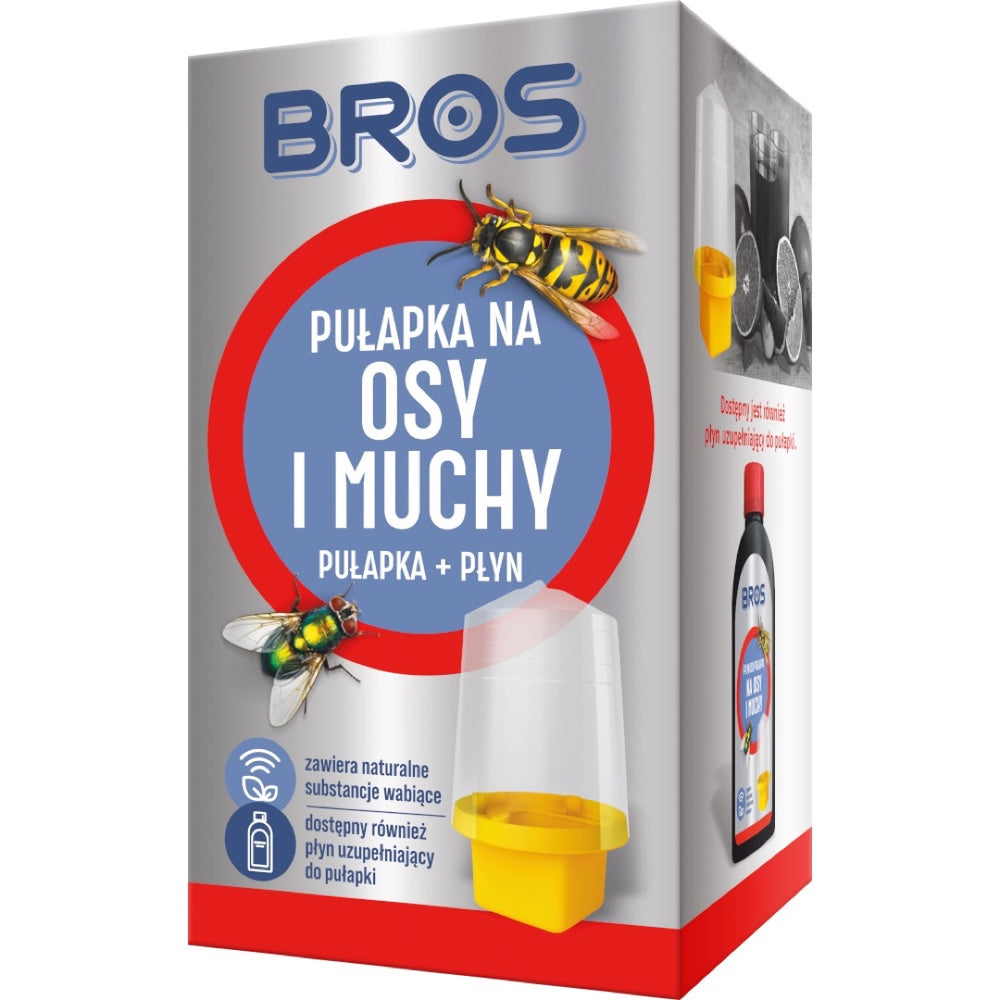 Pułapka na osy i muchy Bros z płynem wabiącym