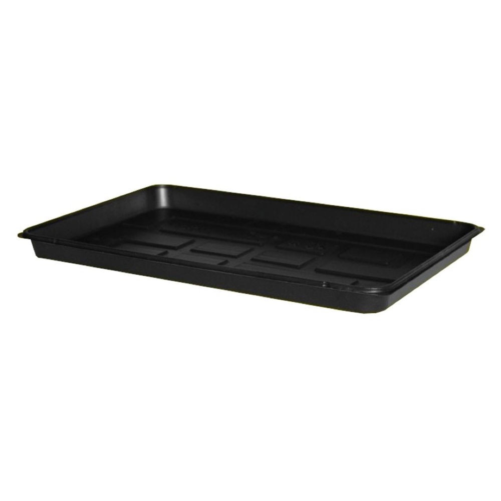 Czarna tacka do wysiewu Roko DPT 5 o wymiarach 400 x 600 mm na białym tle