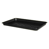 Czarna tacka do wysiewu Roko DPT 5 o wymiarach 400 x 600 mm na białym tle