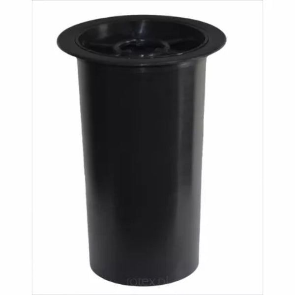 Czarny plastikowy wkład do wazonu Rotex o średnicy 9 cm