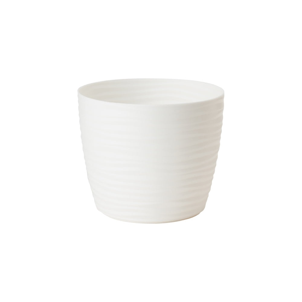 Osłonka Sahara Petit okrągła Form-Plastic w kolorze białym na białym tle