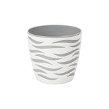 Donica Sahara Duo Form-Plastic w kolorze biały z wkładką platynową na białym tle