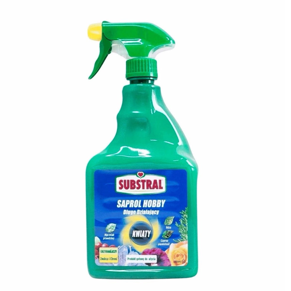 Butelka 750 ml z rozpylaczem Saprol Hobby marki Substral, gotowy spray grzybobójczy do kwiatów