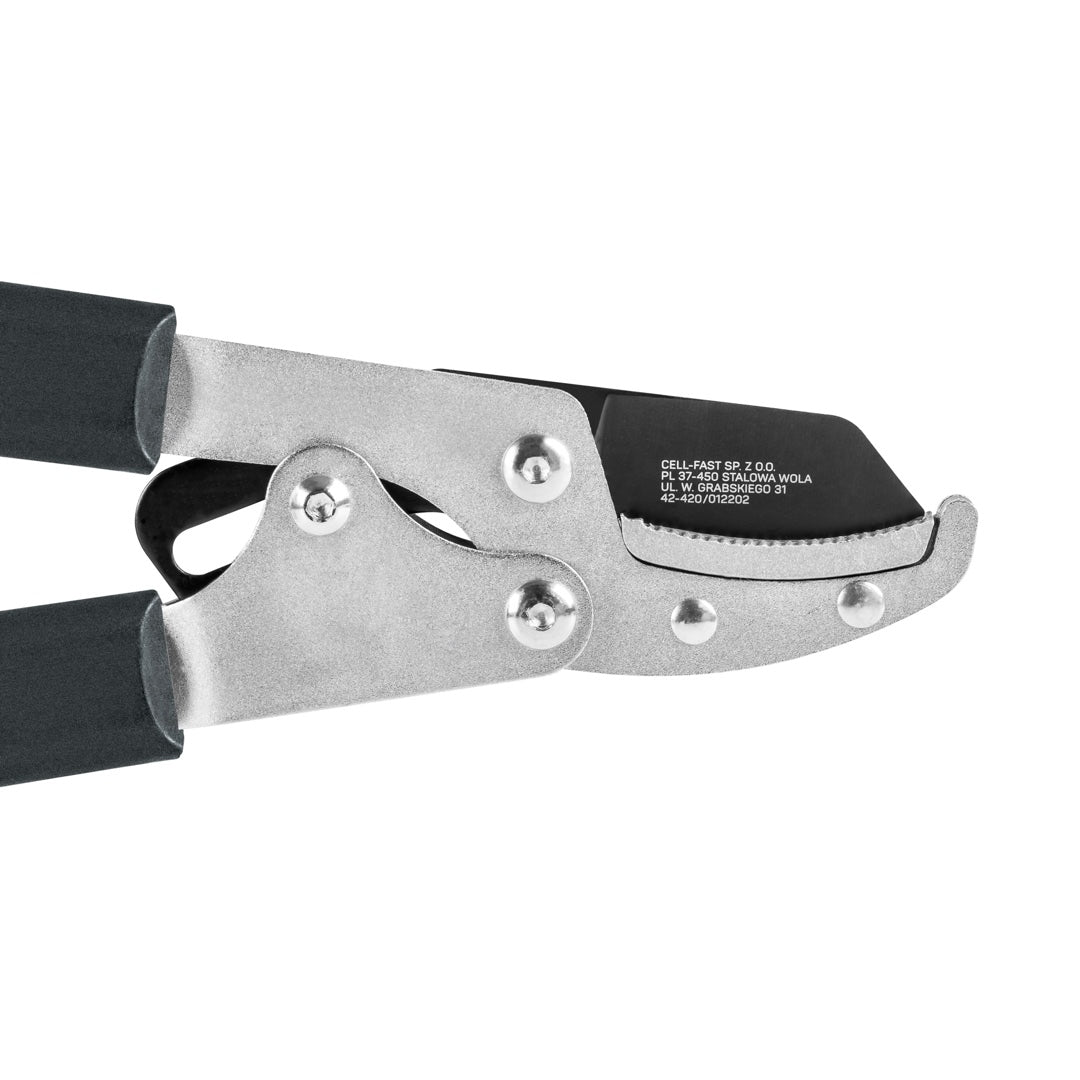 Mechanizm sekatora kowadełkowego BASIC Cellfast w zbliżeniu