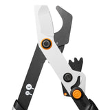 Głowica tnąca sekatora DualAction LX108 Fiskars z bliska
