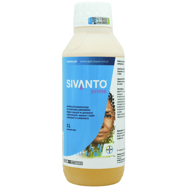 Butelka 1 l insektycydu Sivanto Prime 200 SL Bayer na białym tle