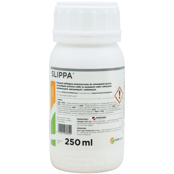 Butelka 250 ml adiuwanta zwilżającego Slippa firmy Sumi Agro