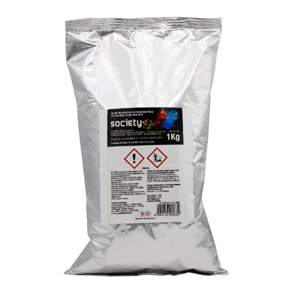Srebrny worek fungicydu Society 62,5 WG o masie 1 kg