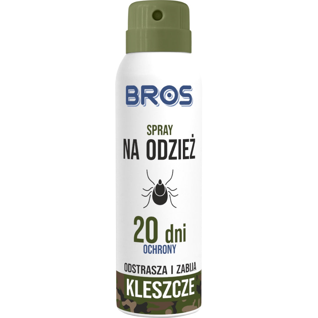 Aerozol Spray na odzież Bros 90 ml przeciw kleszczom
