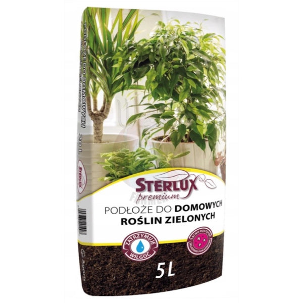 Worek podłoża Sterlux Premium do domowych roślin zielonych 5 l