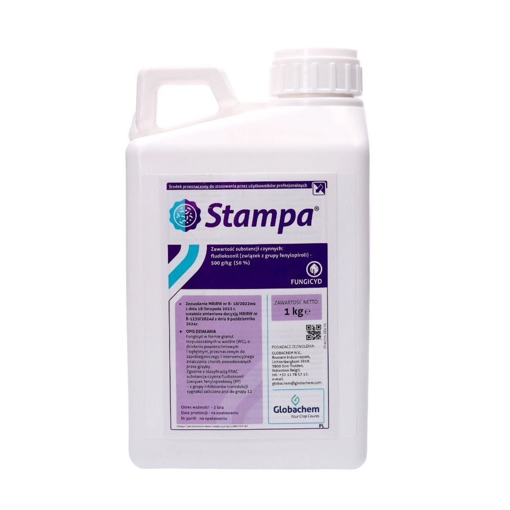 Opakowanie fungicydu Stampa 1 kg z fludioksonilem, Globachem