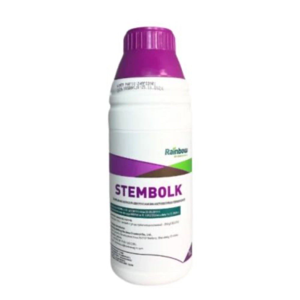 Butelka 1 l regulatora wzrostu Stembolk firmy Rainbow z fioletową nakrętką