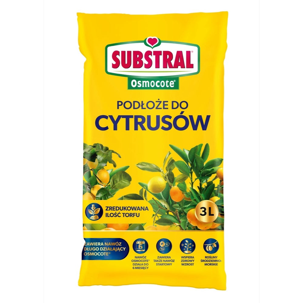 Worek Substral Osmocote podłoże do cytrusów 3 l