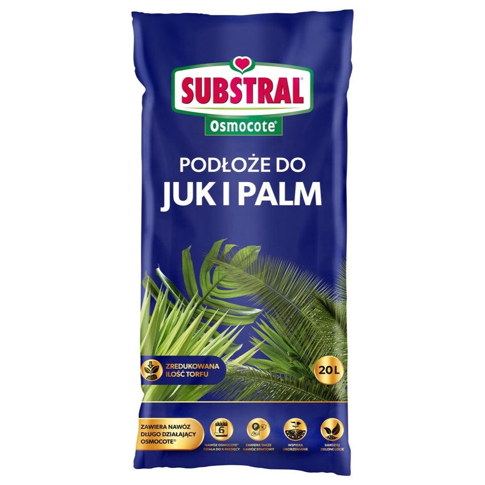 Worek podłoża Substral Osmocote do juk i palm 20 l z nawozem długo działającym