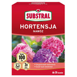 Substral nawóz 100 dni do hortensji 2w1, pudełko 1 kg na białym tle