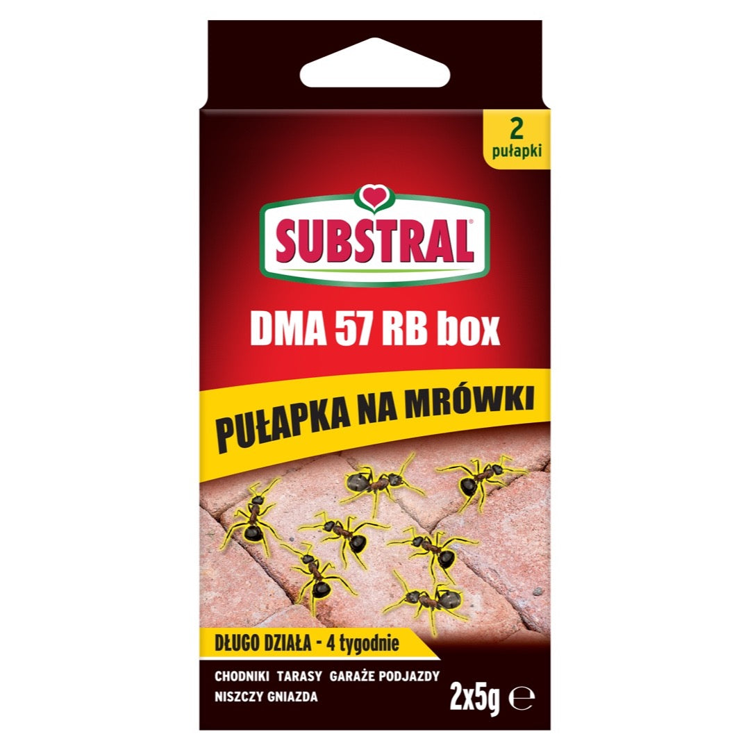 Opakowanie Substral pułapka na mrówki 2 x 5 g z dwiema pułapkami żelowymi