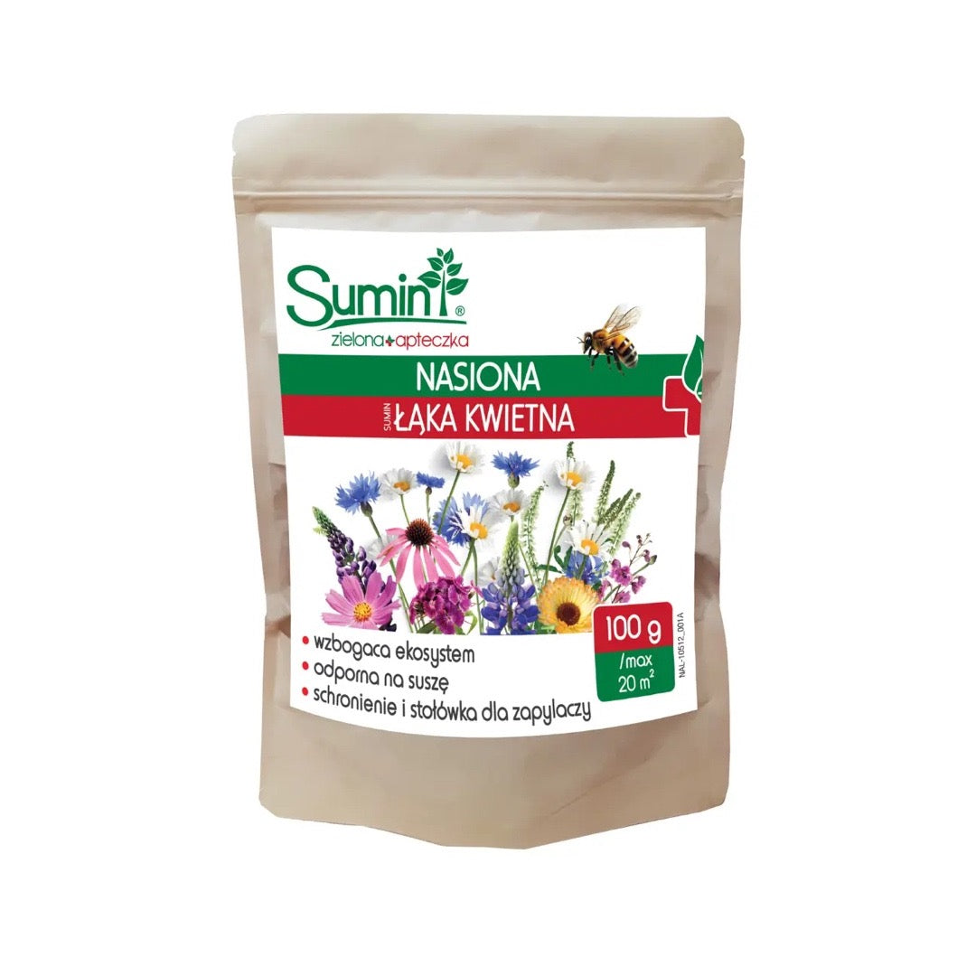 Opakowanie mieszanki nasion Sumin Łąka Kwietna 100 g