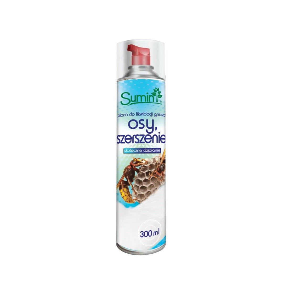 Puszka aerozolu SUMIN Piana na osy i szerszenie 300 ml do likwidacji gniazd