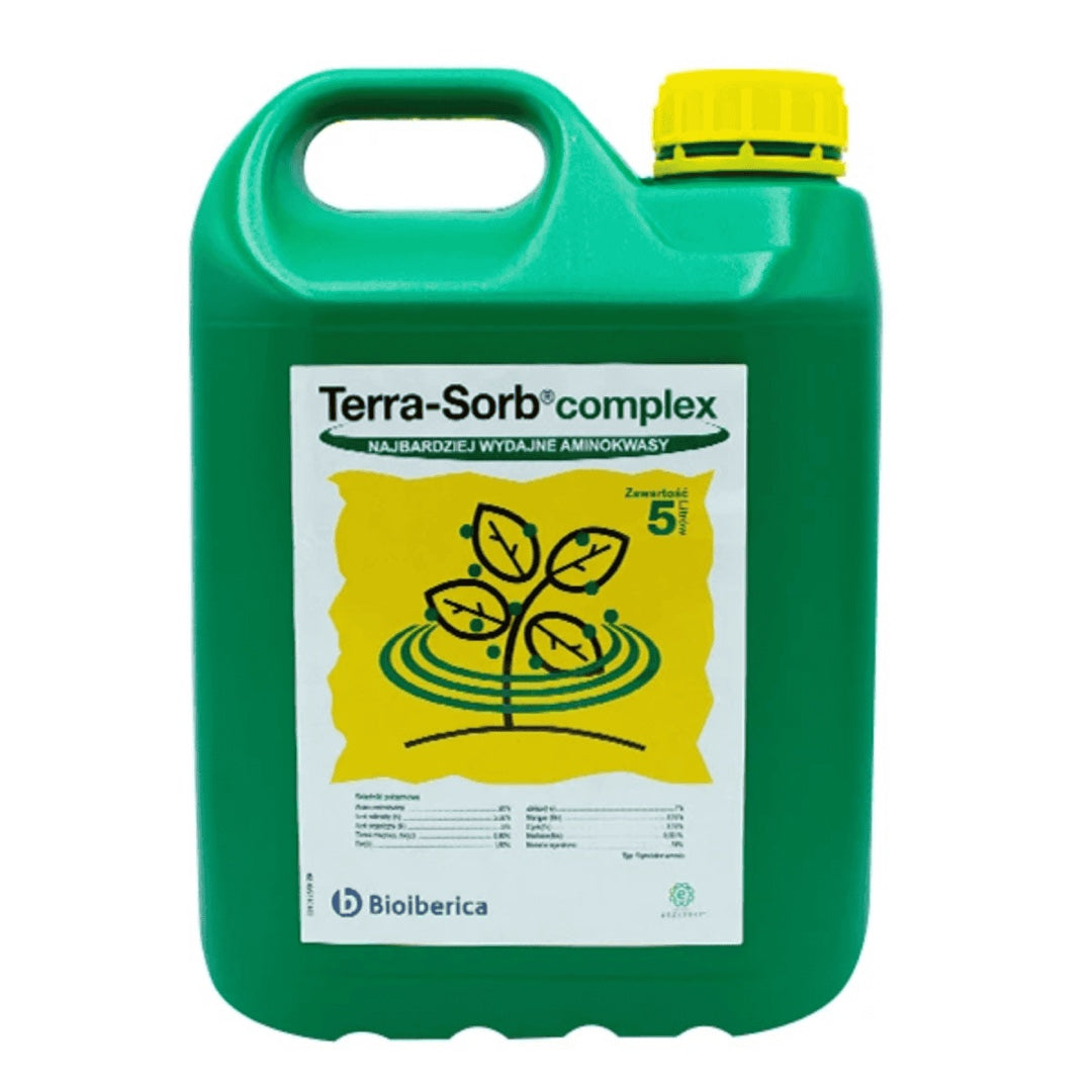 Kanister 5 l biostymulatora z aminokwasami Terra-Sorb Complex firmy Bioiberica