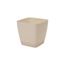 Donica Toscana kwadratowa 17 cm w kolorze kremowym z podstawką, Form-Plastic