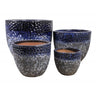 Komplet czterech doniczek ceramicznych Tin Tours DCV-0002-A.4 na białym tle
