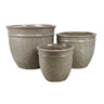 Komplet trzech donic ceramicznych Tin Tours DCV-0117-C na białym tle