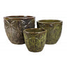 Komplet trzech donic ceramicznych Tin Tours DCV-0118-A na białym tle