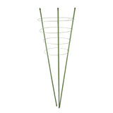 Zielona pierścieniowa podpora do roślin Tin Tours PMP-4-120 o wysokości 120 cm