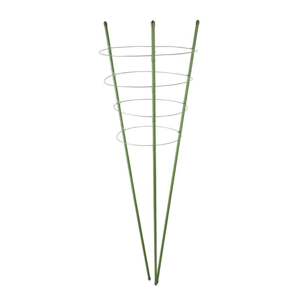 Zielona pierścieniowa podpora do roślin Tin Tours PMP-4-120 o wysokości 120 cm