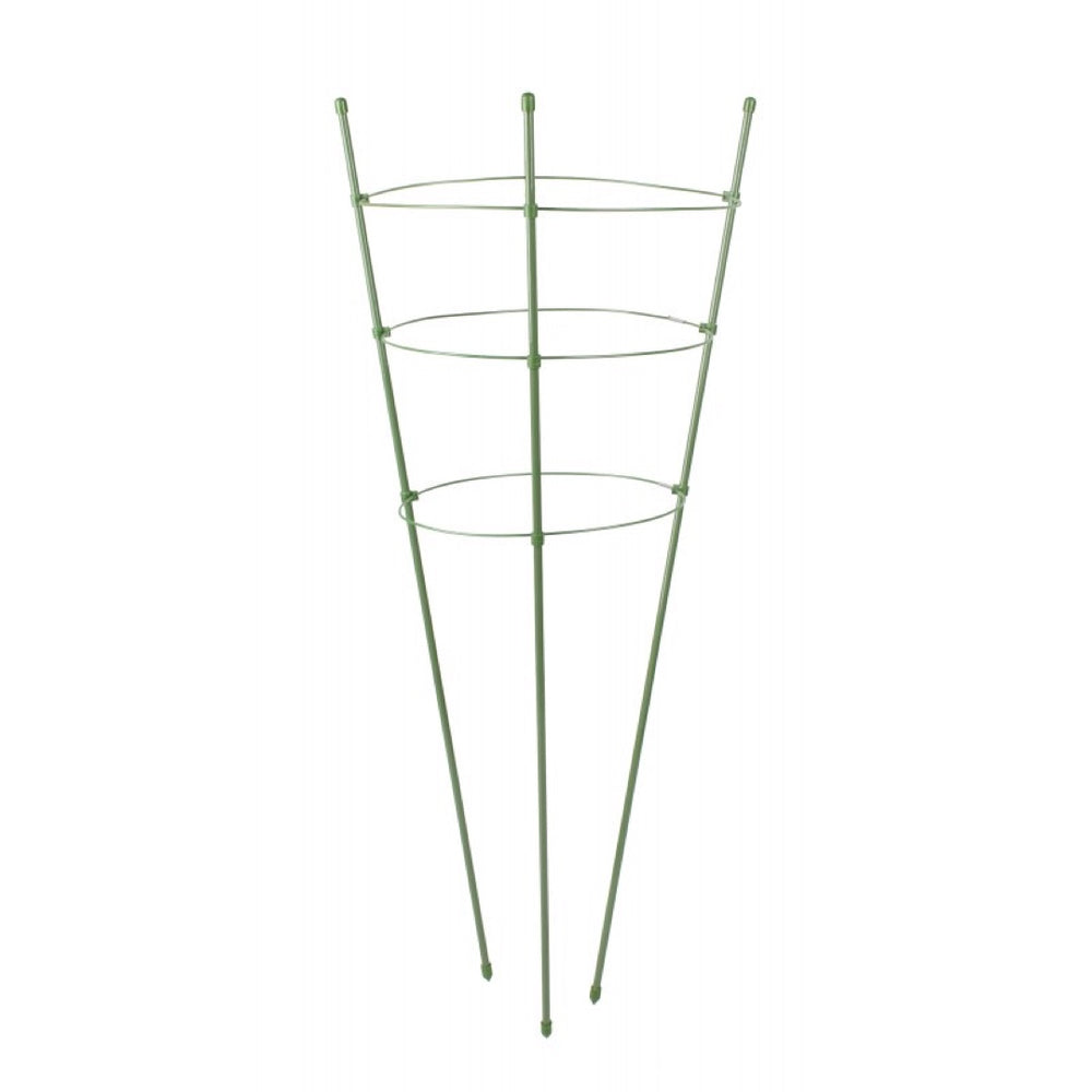 Zielona pierścieniowa podpora do roślin Tin Tours PMP-3-75 o wysokości 75 cm