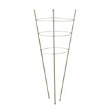 Zielona pierścieniowa podpora do roślin Tin Tours PMP-3-75 o wysokości 75 cm