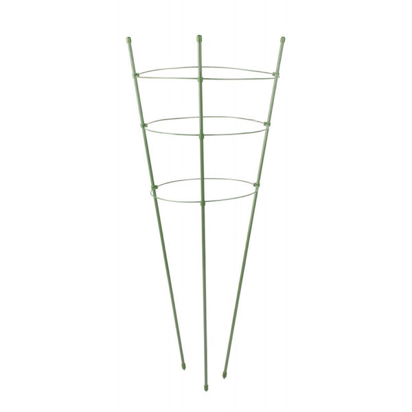 Zielona pierścieniowa podpora do roślin Tin Tours PMP-3-75 o wysokości 75 cm