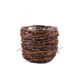 Osłonka z gałązek brzozy z folią Tin Tours TD063, 14 cm (brązowy) na białym tle