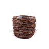 Osłonka z gałązek brzozy z folią Tin Tours TD063, 14 cm (brązowy) na białym tle