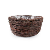 Osłonka z gałązek brzozy z folią Tin Tours TD063, 34 cm (brązowy) na białym tle