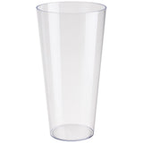 Wysoka transparentna osłonka Tuba Vulcano Form-Plastic na białym tle