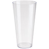 Wysoka transparentna osłonka Tuba Vulcano Form-Plastic na białym tle