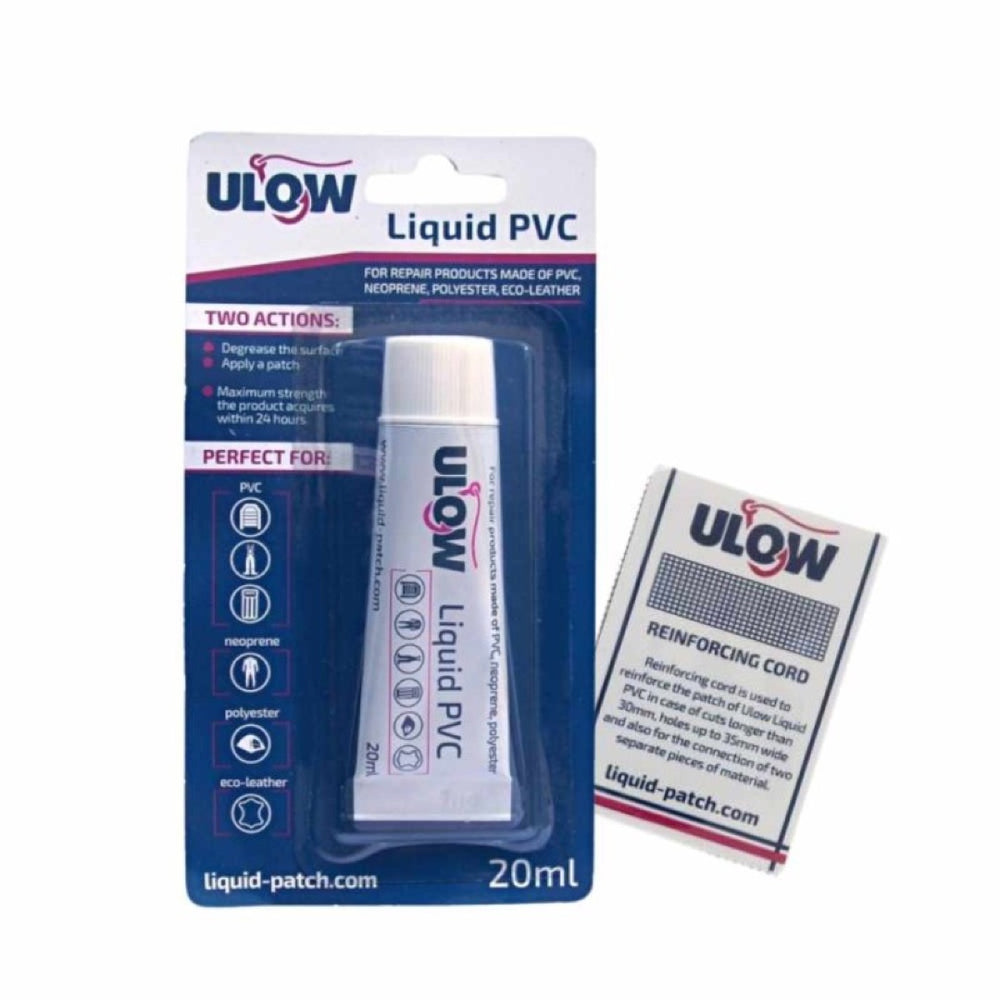 Tubka 20 ml płynnej łatki do PCV Ulow Liquid PVC w blistrze z siatką wzmacniającą