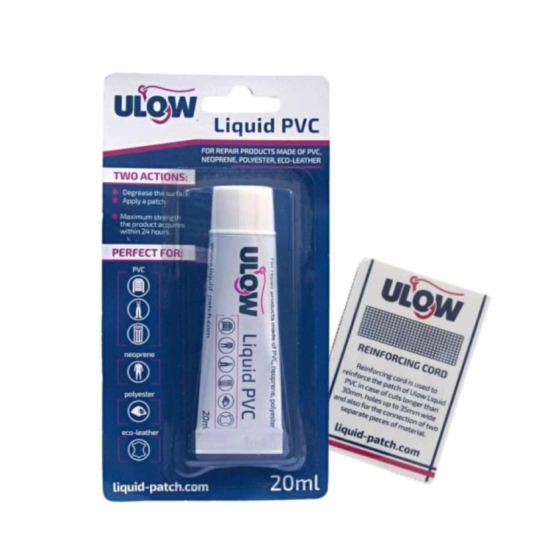 Tubka 20 ml płynnej łatki do PCV Ulow Liquid PVC w blistrze z siatką wzmacniającą