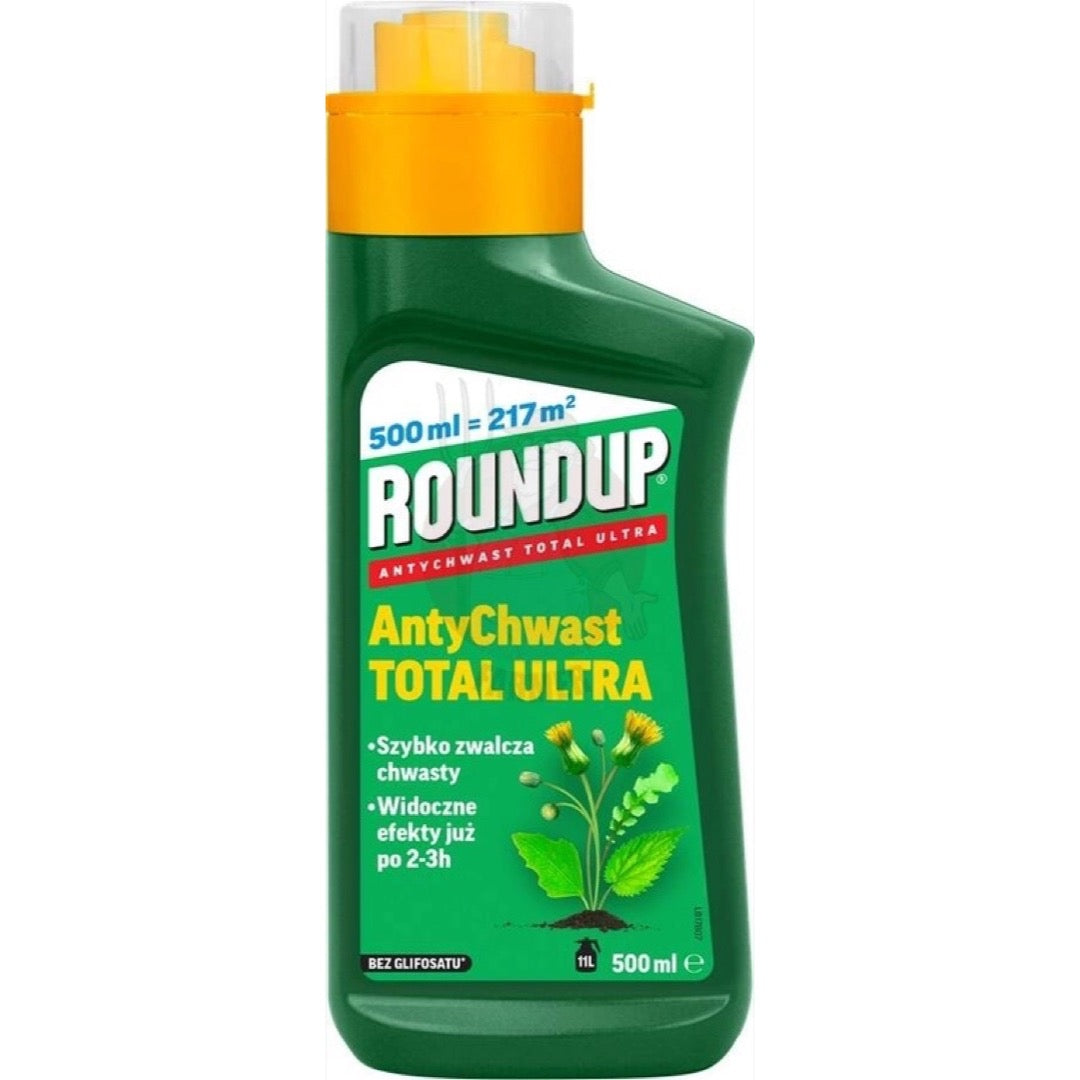 Butelka 500 ml koncentratu Roundup AntyChwast Total Ultra bez glifosatu