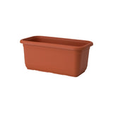 Skrzynka balkonowa Venus Mat Recycled 30 cm w kolorze terrakota na białym tle