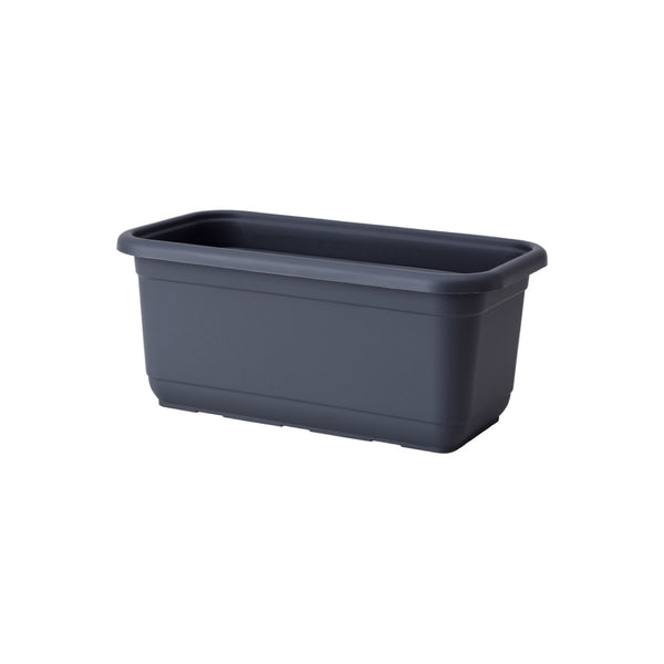 Skrzynka balkonowa Venus Mat Recycled 30 cm w kolorze antracyt na białym tle