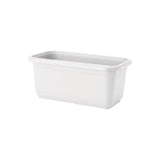 Skrzynka balkonowa Venus Mat Recycled 40 cm w kolorze biały na białym tle