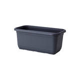 Skrzynka balkonowa Venus Mat Recycled 50 cm w kolorze antracyt na białym tle