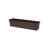 Skrzynka balkonowa Venus Mat Recycled 70 cm w kolorze brąz na białym tle