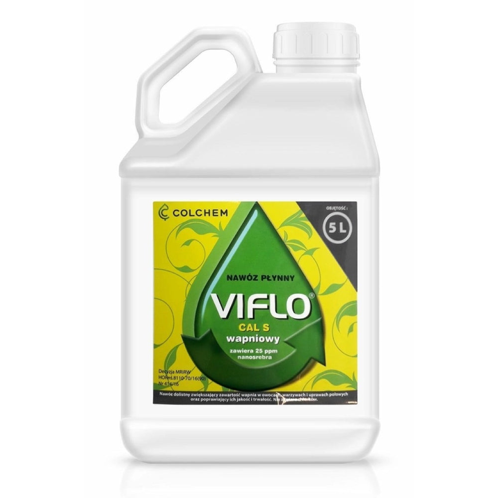 Kanister 5 l płynnego nawozu wapniowego Viflo Cal S z nanosrebrem firmy Colchem