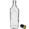 Szklana butelka Walker 500 ml z czarną zakrętką