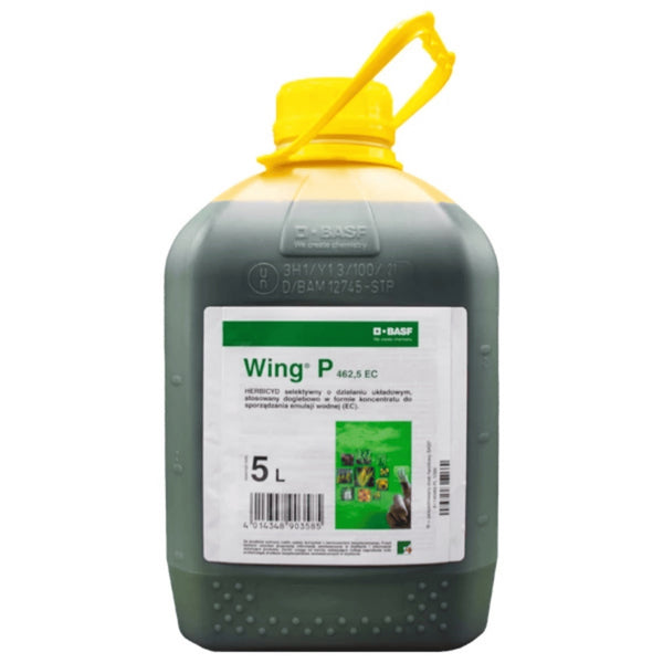 Kanister 5 l herbicydu Wing P 462,5 EC firmy BASF do kukurydzy
